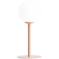 PINNE OPAL GLASS GLOBE SMALL TABLE LIGHT CORAL - DYKE & DEAN