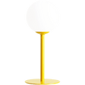 PINNE OPAL GLASS GLOBE SMALL TABLE LIGHT YELLOW - DYKE & DEAN