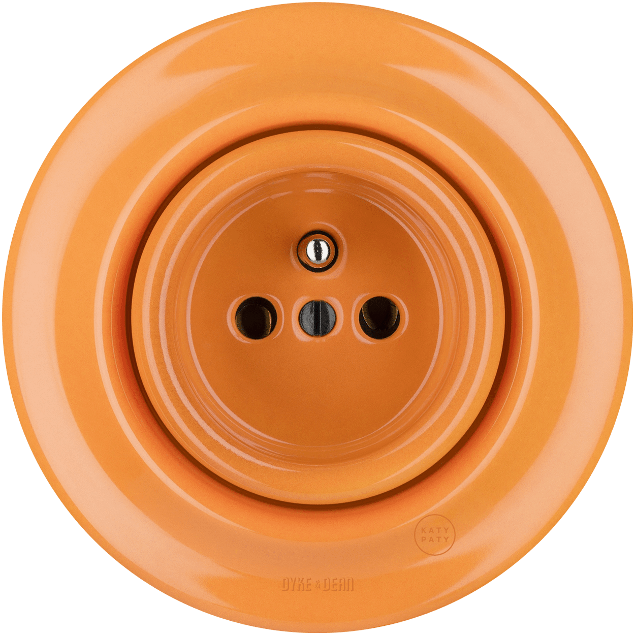 PORCELAIN 2 PIN WALL SOCKET CARROT - DYKE & DEAN