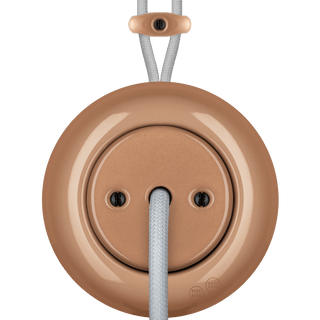 PORCELAIN KATY PATY COLONA ROUND SURFACE MOUNTED CABLE GLAND SOCKET DERMA - DYKE & DEAN