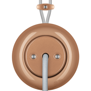 PORCELAIN KATY PATY COLONA ROUND SURFACE MOUNTED CABLE GLAND SOCKET DERMA - DYKE & DEAN