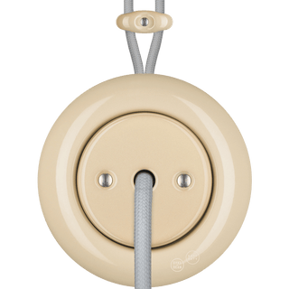 PORCELAIN KATY PATY COLONA ROUND SURFACE MOUNTED CABLE GLAND SOCKET SAND - DYKE & DEAN