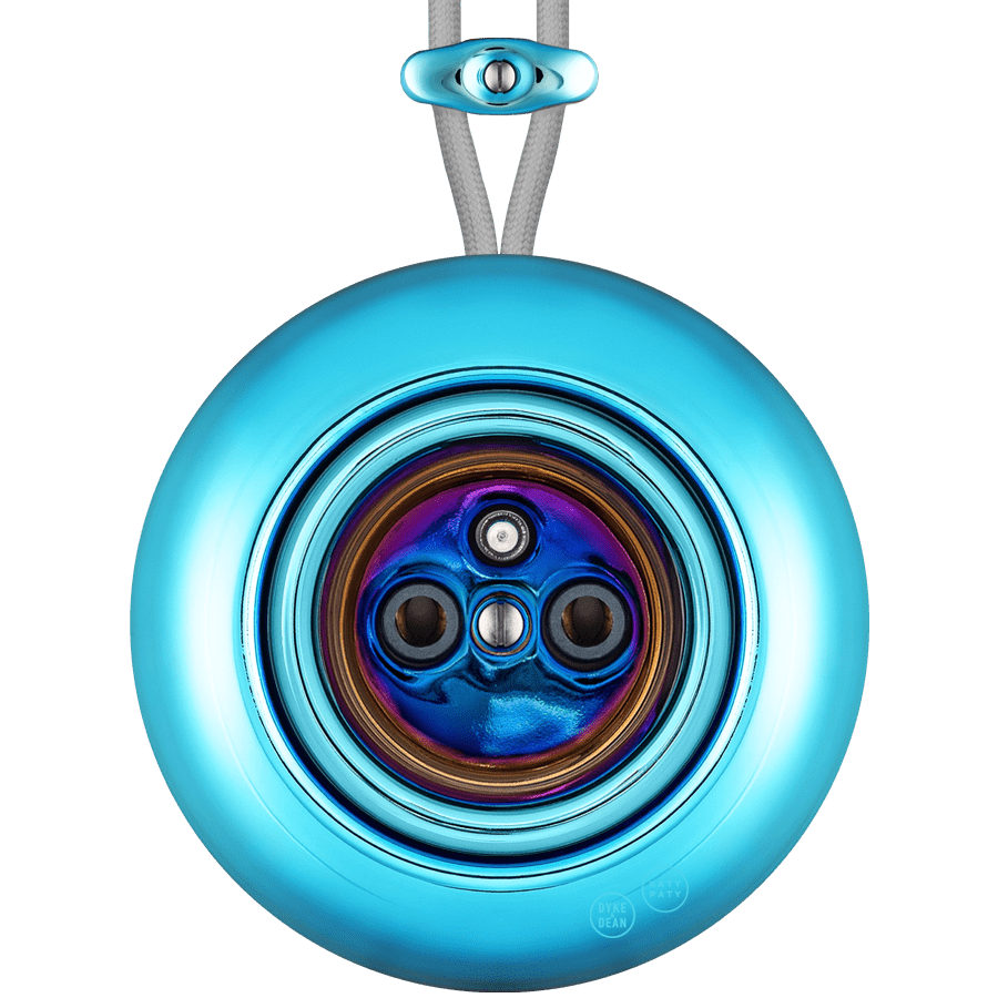 PORCELAIN KATY PATY COLONA ROUND SURFACE MOUNTED EURO SOCKET SKY BLUE - DYKE & DEAN