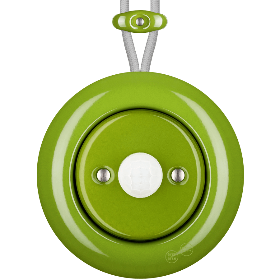 PORCELAIN KATY PATY COLONA ROUND SURFACE MOUNTED MOTION SENSOR GREEN - DYKE & DEAN