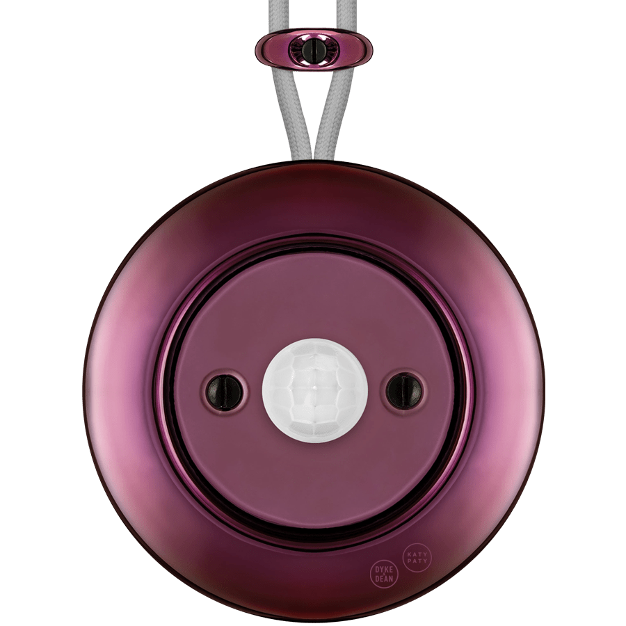 PORCELAIN KATY PATY COLONA ROUND SURFACE MOUNTED MOTION SENSOR PURPLE - DYKE & DEAN
