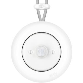 PORCELAIN KATY PATY COLONA ROUND SURFACE MOUNTED MOTION SENSOR WHITE - DYKE & DEAN