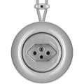 PORCELAIN KATY PATY COLONA ROUND SURFACE MOUNTED SWISS SOCKET GREY - DYKE & DEAN