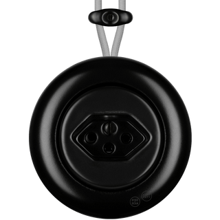 PORCELAIN KATY PATY COLONA ROUND SURFACE MOUNTED SWISS SOCKET MATTE BLACK - DYKE & DEAN