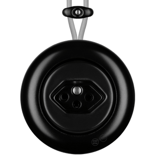 PORCELAIN KATY PATY COLONA ROUND SURFACE MOUNTED SWISS SOCKET MATTE BLACK - DYKE & DEAN