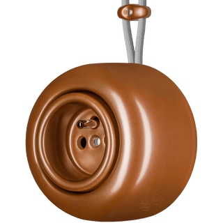 PORCELAIN ROUND SURFACE MOUNTED EURO SOCKET COPPER - DYKE & DEAN