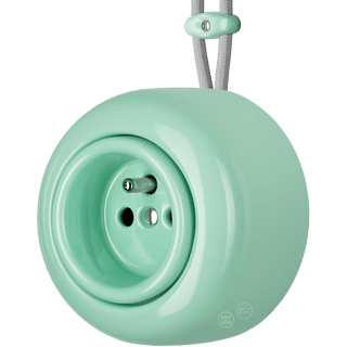 PORCELAIN ROUND SURFACE MOUNTED EURO SOCKET MINT - DYKE & DEAN