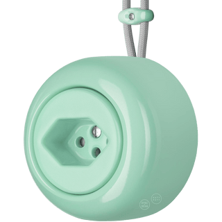 PORCELAIN ROUND SURFACE MOUNTED SWISS SOCKET MINT GREEN - DYKE & DEAN