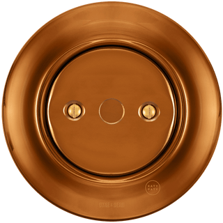 PORCELAIN WALL END PLUG SOCKET BRONZE - DYKE & DEAN