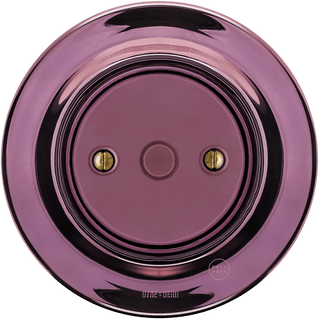 PORCELAIN WALL END PLUG SOCKET PURPLE - DYKE & DEAN