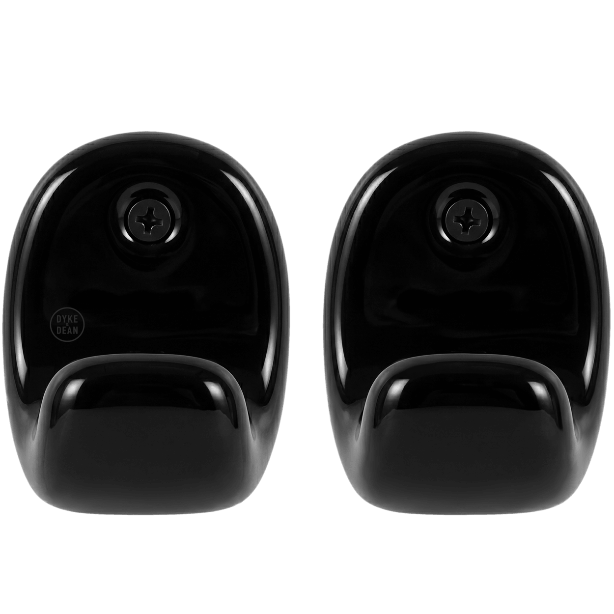 PORCELAIN WALL HOOK SET BLACK - DYKE & DEAN