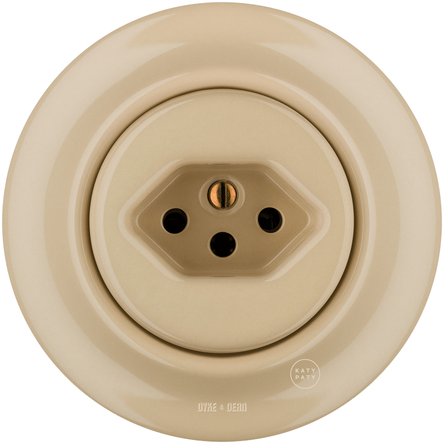 PORCELAIN WALL MOUNTED SWISS SOCKET SAND - DYKE & DEAN