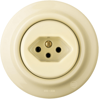 PORCELAIN WALL MOUNTED SWISS SOCKET VANILLA - DYKE & DEAN