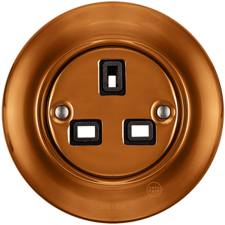 PORCELAIN WALL SOCKET BRONZE UK - DYKE & DEAN