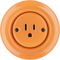PORCELAIN WALL SOCKET CARROT USA 15 AMP - DYKE & DEAN
