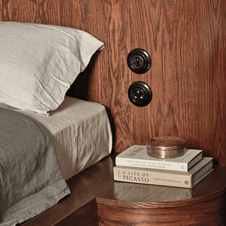 PORCELAIN WALL SOCKET DARK BLUE UK - DYKE & DEAN