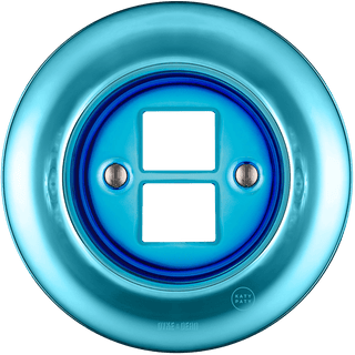 PORCELAIN WALL SOCKET SKY BLUE PC/USB - DYKE & DEAN