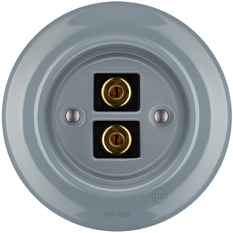 PORCELAIN WALL SPEAKER SOCKET ASH GREY - DYKE & DEAN