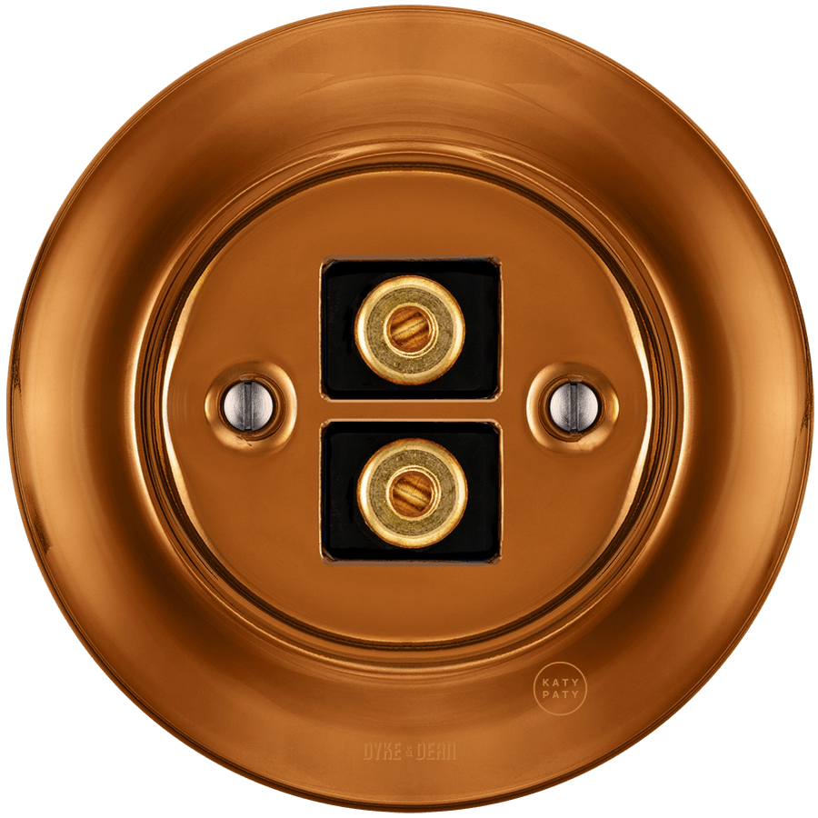 PORCELAIN WALL SPEAKER SOCKET BRONZE - DYKE & DEAN