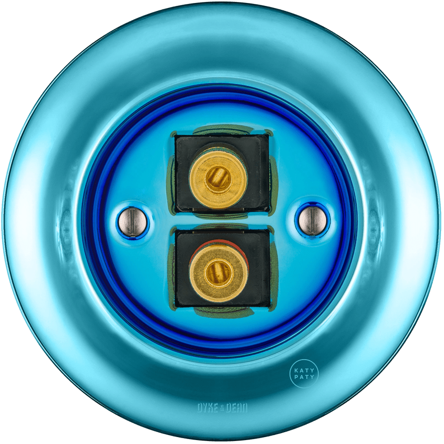 PORCELAIN WALL SPEAKER SOCKET SKY BLUE - DYKE & DEAN