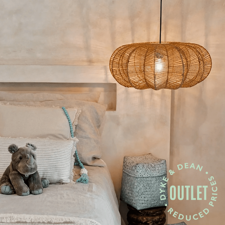 RATTAN PENDANT LAMPSHADE OUTLET - DYKE & DEAN
