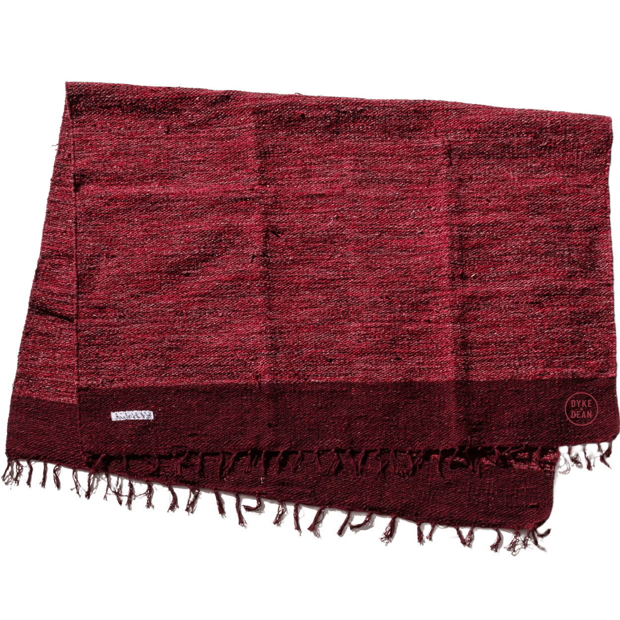 RECYCLED BURGUNDY YARN RUG - DYKE & DEAN