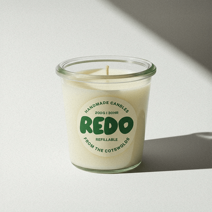 REDO GLASS ROSE CRUSH CANDLE - DYKE & DEAN