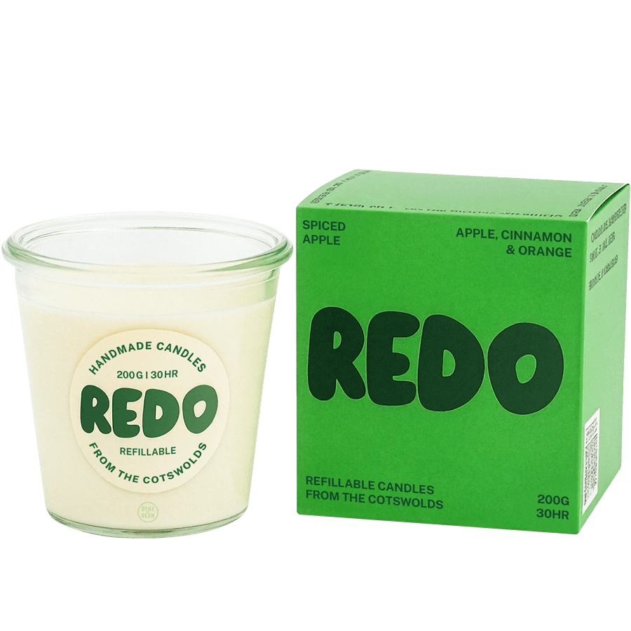 REDO GLASS SPICED APPLE CANDLE - DYKE & DEAN