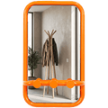 RETRO TUBE HALL HOOK MIRROR ORANGE - DYKE & DEAN