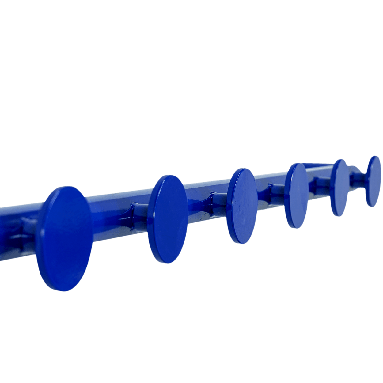 RETRO TUBE HALLWAY COAT RACK WITH 6 HOOKS BLUE - DYKE & DEAN
