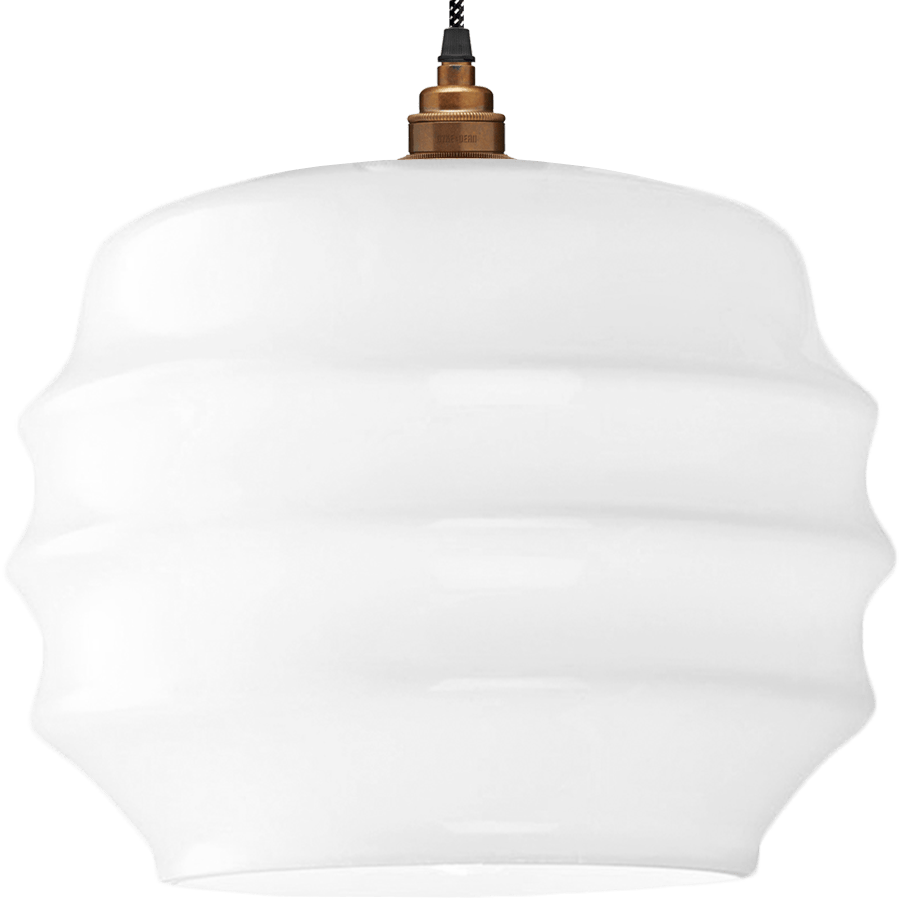 RIPPLE OPALINE PENDANT SHADE LARGE - DYKE & DEAN