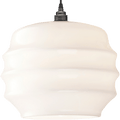 RIPPLE OPALINE PENDANT SHADE LARGE - DYKE & DEAN