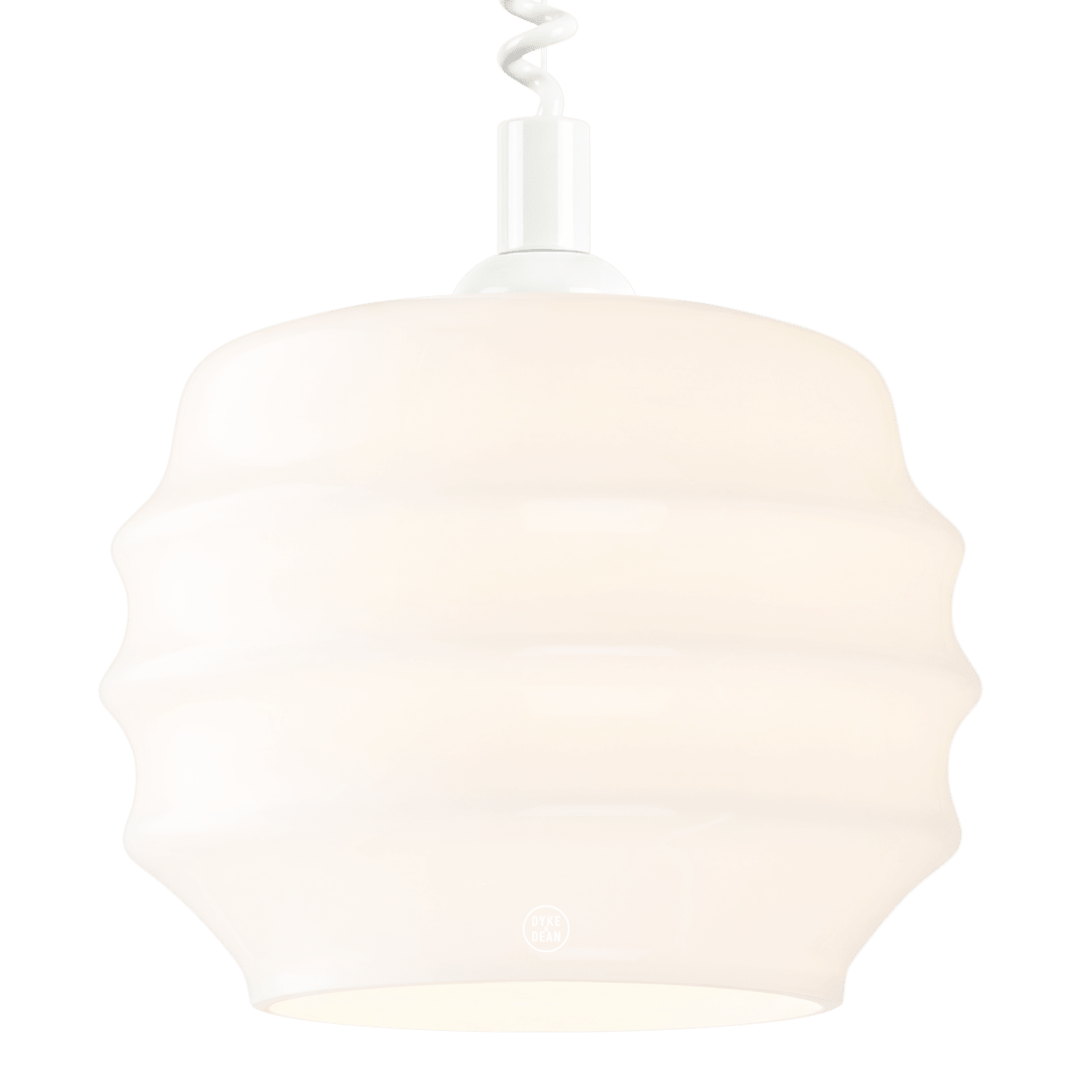RIPPLE OPALINE RETRACTABLE CORD LIGHT MEDIUM - DYKE & DEAN