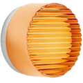 RIPPLE SCONCE WALL & CEILING LIGHT CAST GLASS AMBER - DYKE & DEAN
