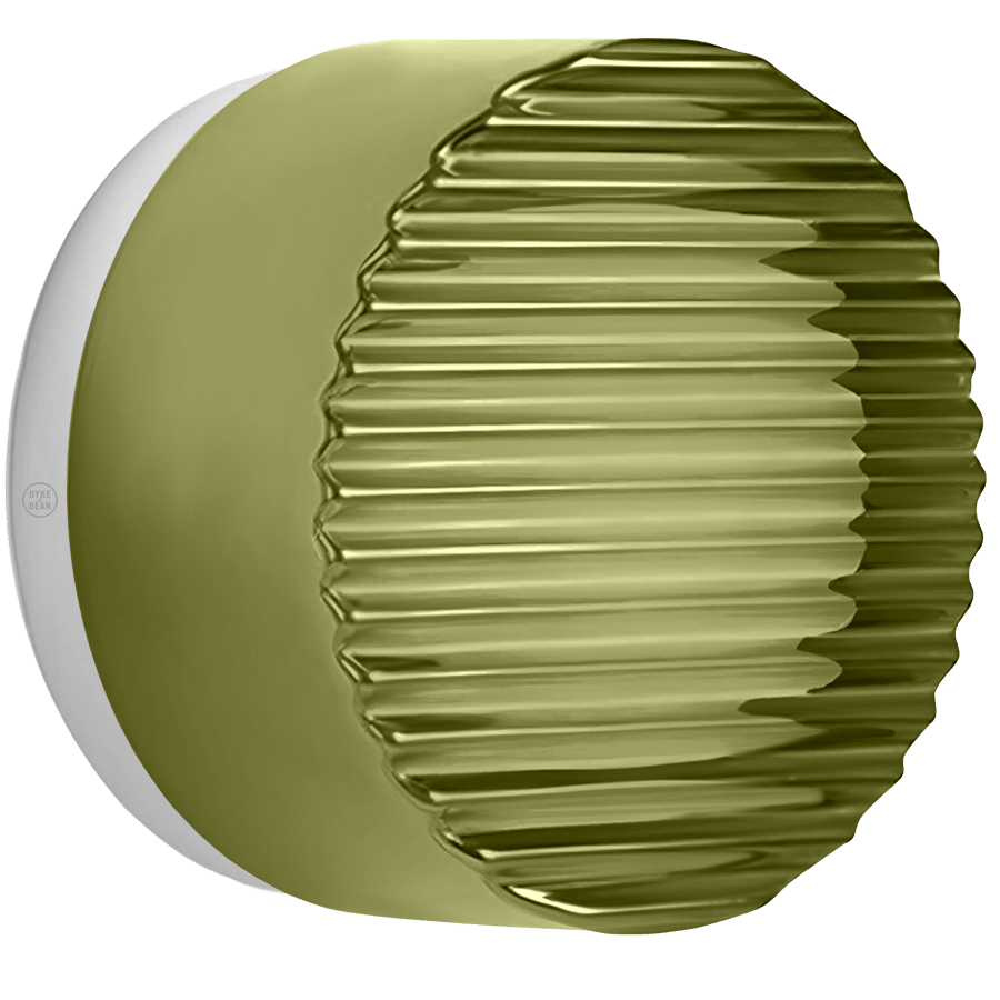 RIPPLE SCONCE WALL & CEILING LIGHT CAST GLASS GREEN - DYKE & DEAN