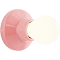 ROUND CERAMIC WALL & CEILING LAMP PINK - DYKE & DEAN