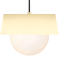 SHADED GLOBE PENDANT LIGHTS PLATED - DYKE & DEAN