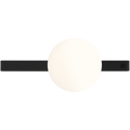 SINGLE BAR OPAL GLOBE WALL LIGHT - DYKE & DEAN