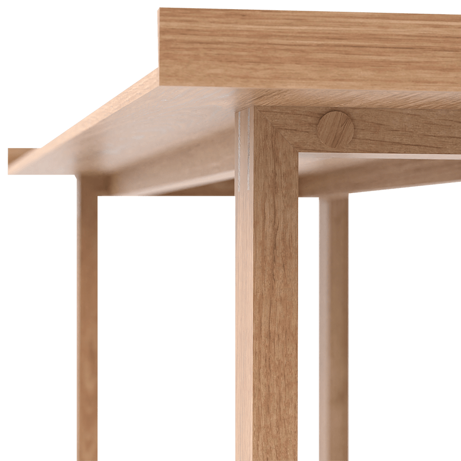 SLIM LAPTOP WRITING TABLE NATURAL OAK - DYKE & DEAN