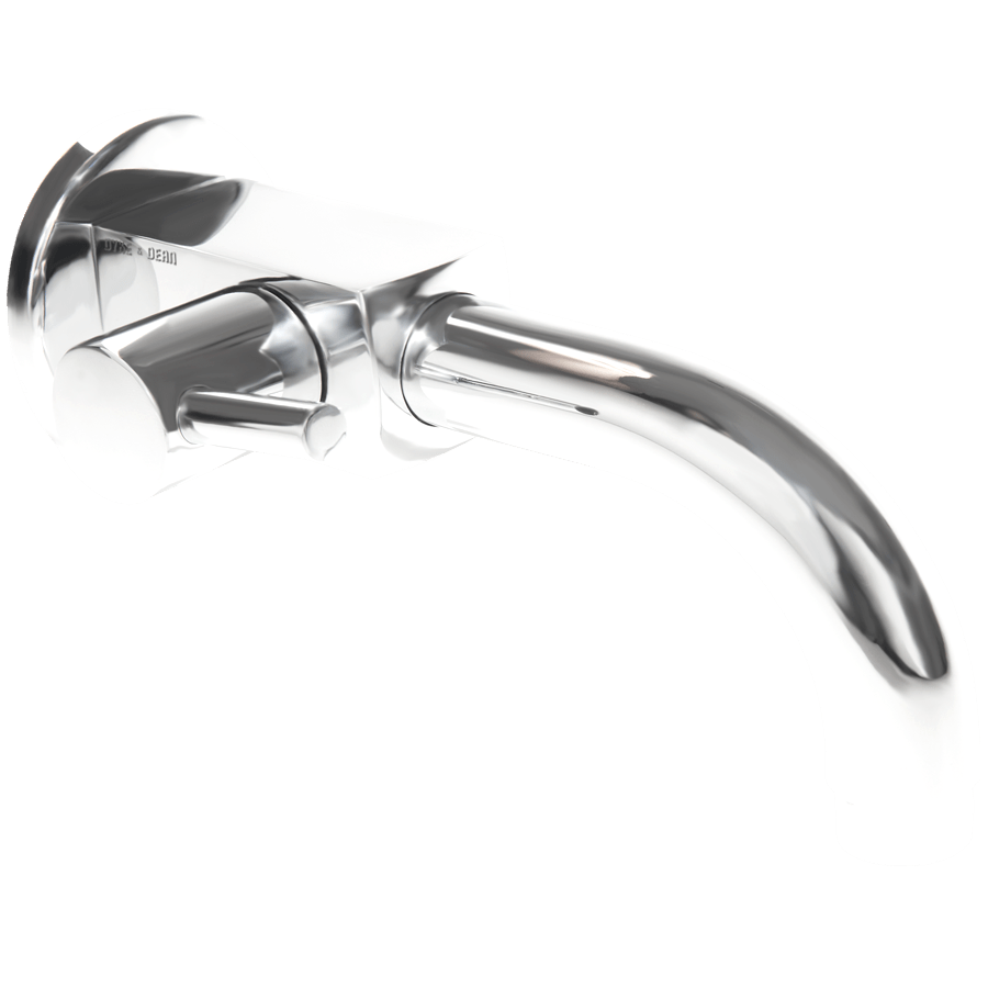 SMALL BASIN WALL MOUNTED LEVER TAP CHROME - DYKE & DEAN