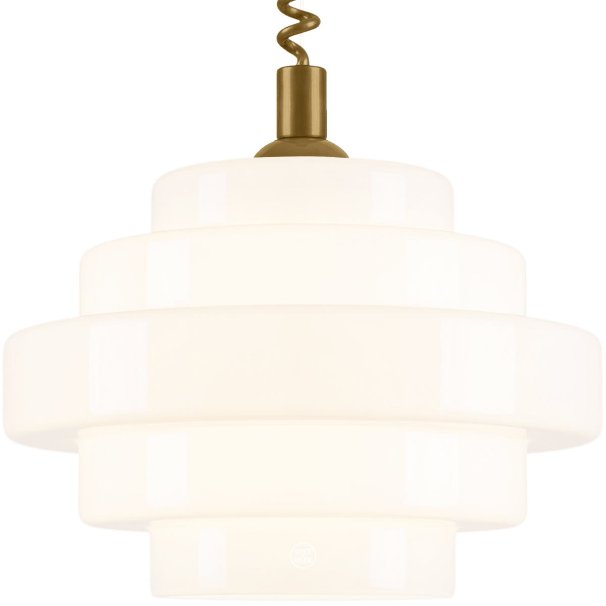 SMALL BAUHAUS OPALINE RETRACTABLE CORD LIGHT - DYKE & DEAN