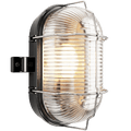 SMALL BLACK WATERPROOF BULKHEAD WITH CAGE - DYKE & DEAN