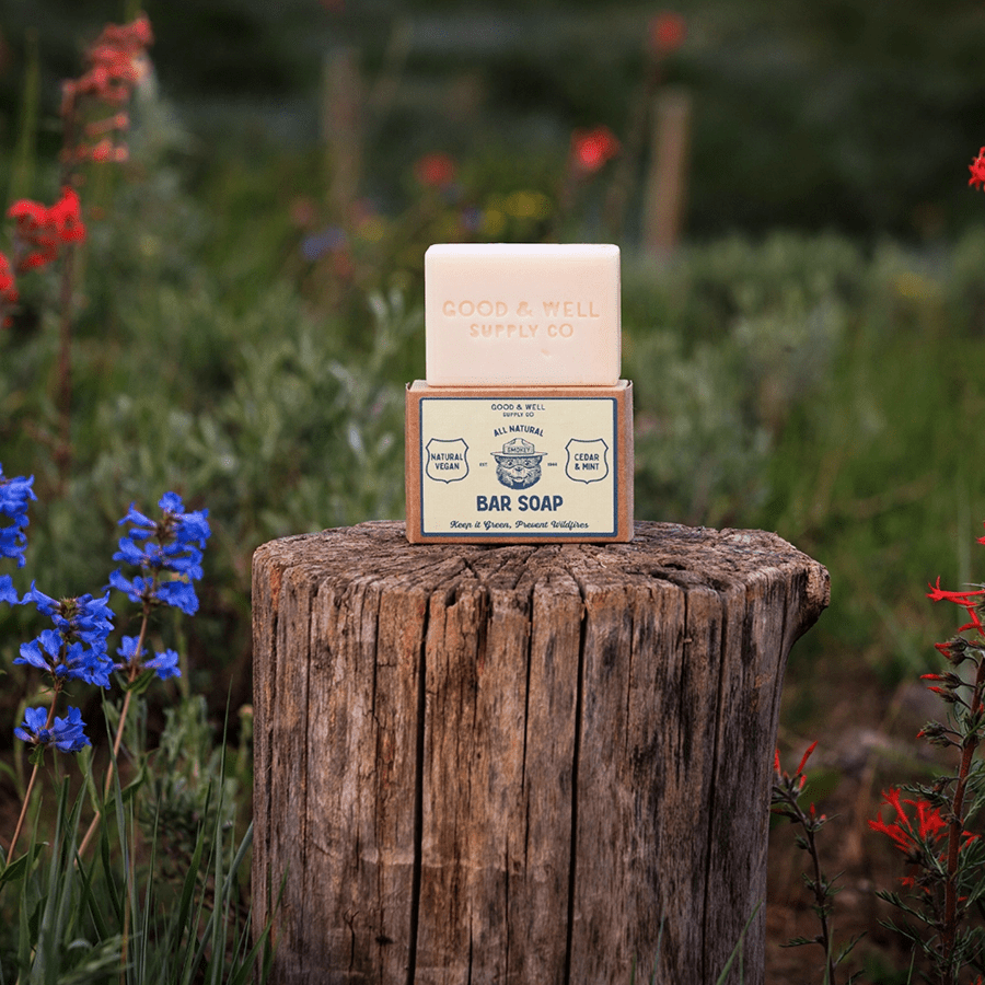 SMOKEY BEAR BAR SOAP CEDAR & MINT - DYKE & DEAN