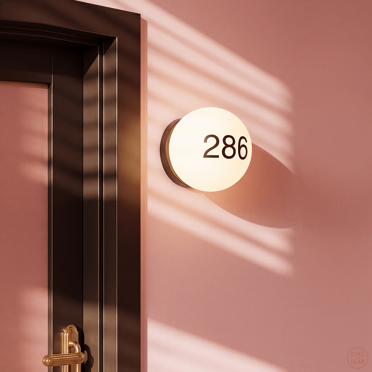 SPHERE LAMP BLACK BASE 300mm - DYKE & DEAN
