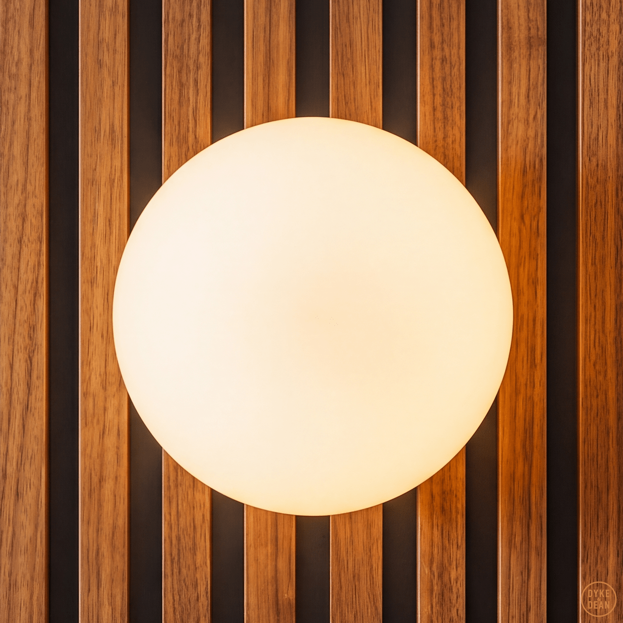SPHERE LAMP BLACK BASE 300mm - DYKE & DEAN