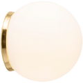 SPHERE LAMP BRASS BASE 200mm - DYKE & DEAN